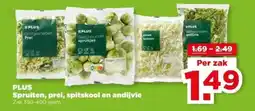 PLUS PLUS Spruiten, prei, spitskool en andijvie aanbieding