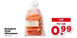 PLUS Biologisch PLUS Winterpeen aanbieding