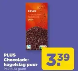PLUS PLUS Chocolade hagelslag puur aanbieding