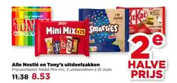 PLUS Alle Nestlé en Tony's uitdeelzakken aanbieding
