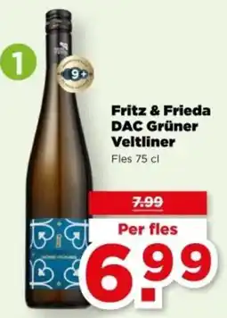 PLUS Fritz & Frieda DAC Grüner Veltliner aanbieding