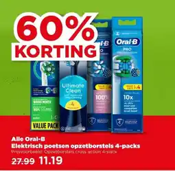 PLUS Alle Oral-B Elektrisch poetsen opzetborstels aanbieding