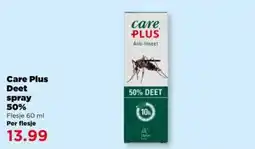 PLUS Care Plus Deet spray 50% aanbieding