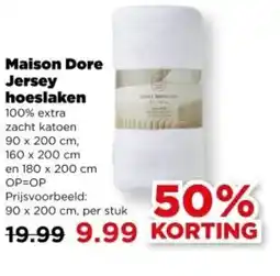 PLUS Maison Dore Jersey hoeslaken aanbieding