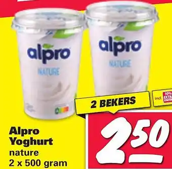 Nettorama Alpro Yoghurt nature aanbieding