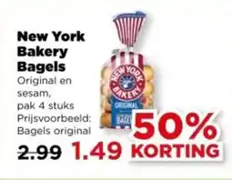 PLUS New York Bakery Bagels aanbieding