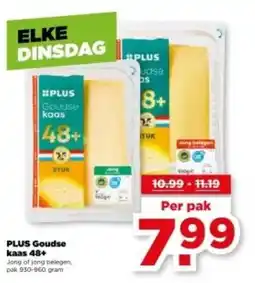 PLUS PLUS Goudse kaas 48+ aanbieding