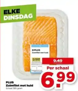 PLUS PLUS Zalmfilet met huid aanbieding