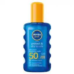 Kruidvat NIVEA Sun Protect & Dry Touch SPF50 Transparante Zonnebrandspray aanbieding