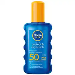 Kruidvat NIVEA Sun Protect & Dry Touch SPF50 Transparante Zonnebrandspray aanbieding