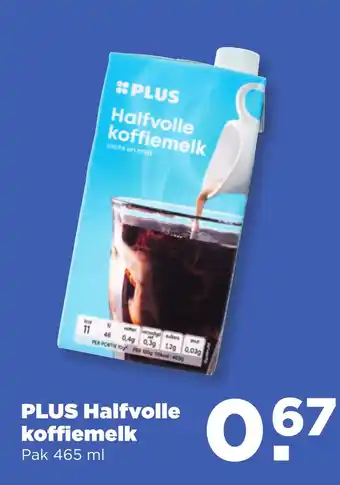 PLUS PLUS Halfvolle koffiemelk aanbieding