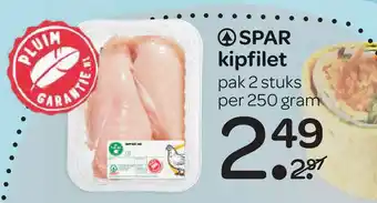 Spar SPAR kipfilet aanbieding