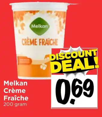 Vomar Voordeelmarkt Melkan Crème Fraîche aanbieding