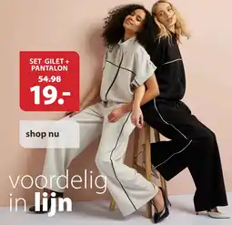 terStal SET GILET + PANTALON aanbieding