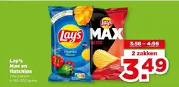 PLUS Lay's Max en flatchips aanbieding