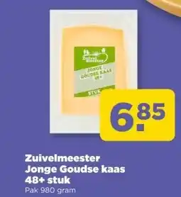 PLUS Zuivelmeester Jonge Goudse kaas 48+ stuk aanbieding