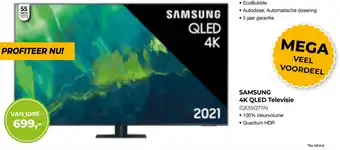 EP SAMSUNG 4K QLED Televisie aanbieding