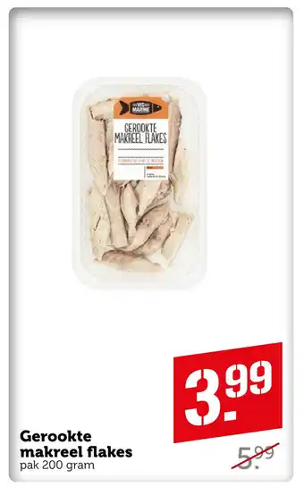 Coop Gerookte makreel flakes aanbieding