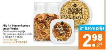 Albert Heijn AH Pannenkoeken en poffertjes aanbieding