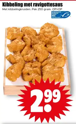 Dirk Kibbeling met ravigottesaus aanbieding