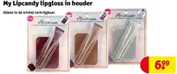 Kruidvat My Lipcandy lipgloss in houder aanbieding