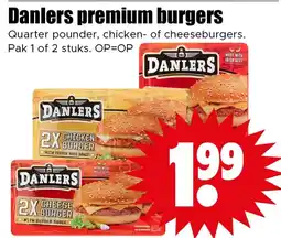 Dirk Danlers premium burgers aanbieding