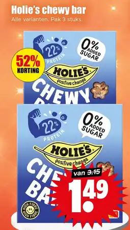 Dirk Holie's chewy bar aanbieding