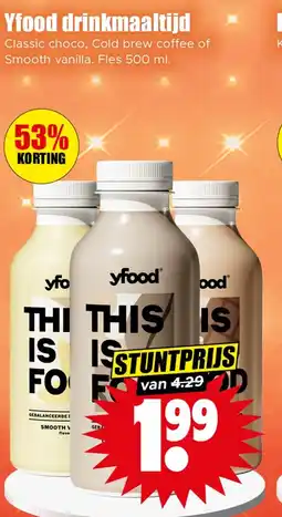 Dirk Yfood drinkmaaltijd aanbieding