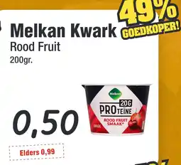 Budget Food Melkan Kwark Rood Fruit aanbieding