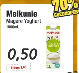 Budget Food Melkunie Magere Yoghurt aanbieding