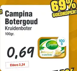 Budget Food Campina Botergoud aanbieding