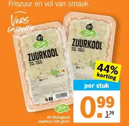 Albert Heijn AH Biologisch zuurkool aanbieding