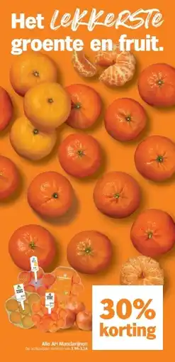 Albert Heijn Alle AH Mandarijnen aanbieding
