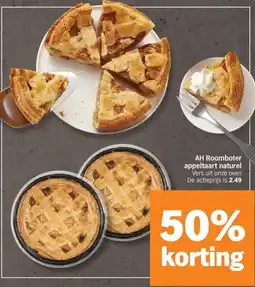 Albert Heijn AH Roomboter appeltaart naturel aanbieding