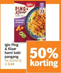 Albert Heijn Iglo Ping & Klaar bami babi pangang aanbieding
