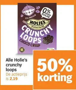 Albert Heijn Alle Holie's crunchy loops aanbieding