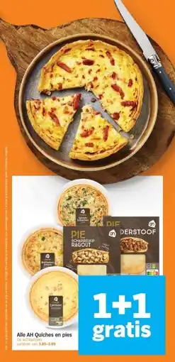 Albert Heijn Alle AH Quiches en pies aanbieding