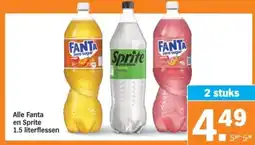 Albert Heijn Alle Fanta en Sprite aanbieding