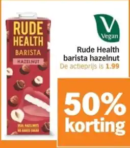 Albert Heijn Rude Health barista hazelnut aanbieding
