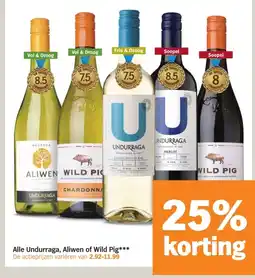 Albert Heijn Alle Undurraga, Aliwen of Wild Pig aanbieding