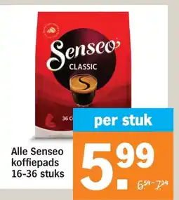 Albert Heijn Alle Senseo koffiepads aanbieding