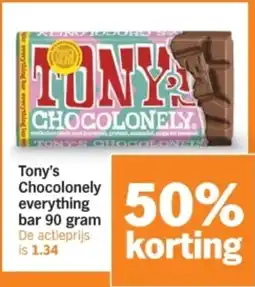 Albert Heijn Tony's Chocolonely everything bar aanbieding
