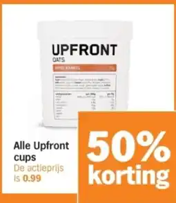 Albert Heijn Alle Upfront cups aanbieding