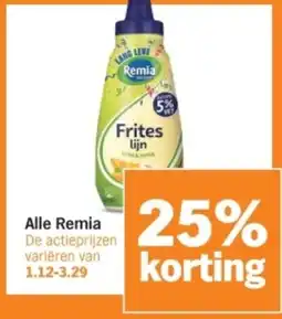 Albert Heijn Alle Remia aanbieding