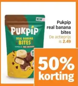 Albert Heijn Pukpip real banana bites aanbieding