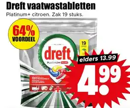 Dirk Dreft vaatwastabletten aanbieding