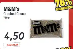 Budget Food M&M's Crushed Choco aanbieding