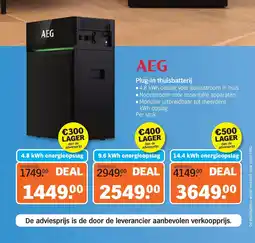 Albert Heijn AEG Plug in thuisbatterij aanbieding