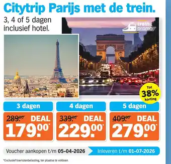 Citytrip Parijs met de trein