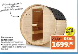 Albert Heijn Barrelsauna Spitsbergen aanbieding